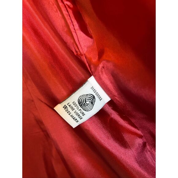 Pendleton Women’s Red Wool Blazer Jacket Size 6 100% Virgin Wool Made in USA - Picture 7 of 10